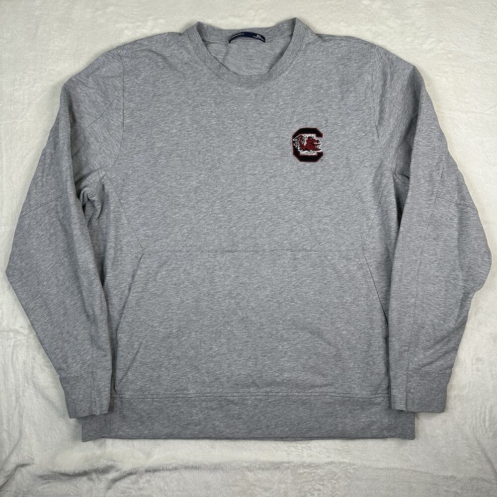 B Draddy Sweatshirt Men's Size XL Gray Kangaroo Pockets South Carolina Gamecocks